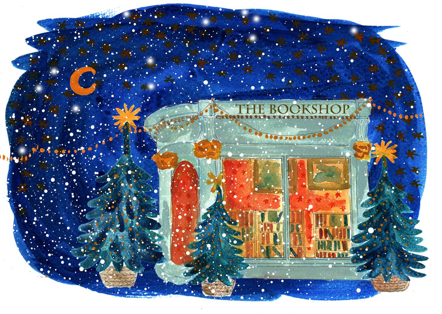 Bookshop Greeting Card | Blackheath Scene | Maria Zvaric Illustration