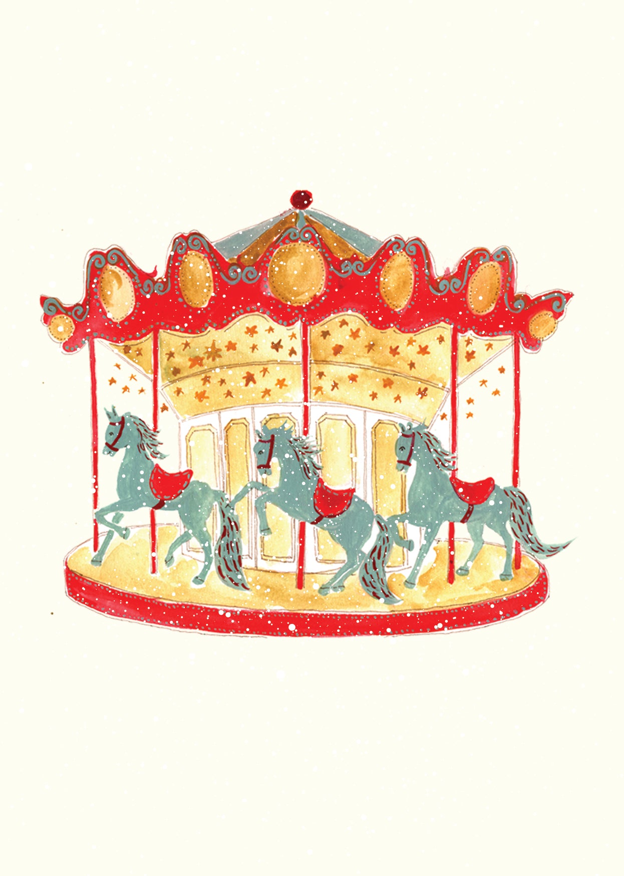 Mix and Match - Pack of 4 Christmas Greeting Cards | Elegant Festive Design | Maria Zvaric Illustration