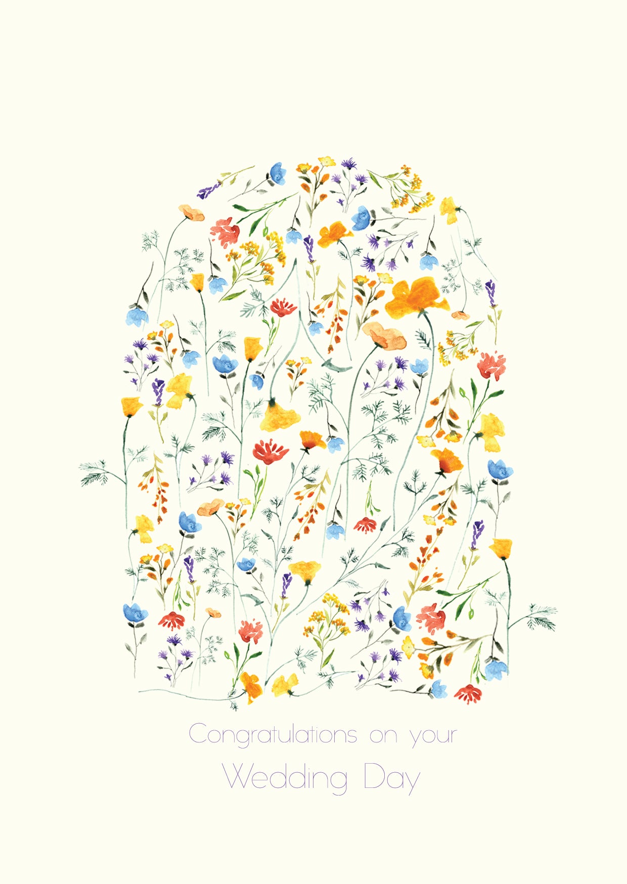 Congratulations On Your Wedding Day - Greetings Card