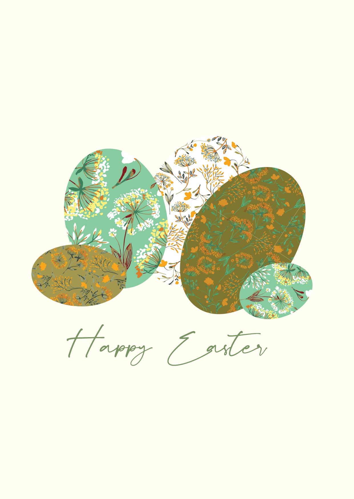 Easter Eggs - Greetings Card