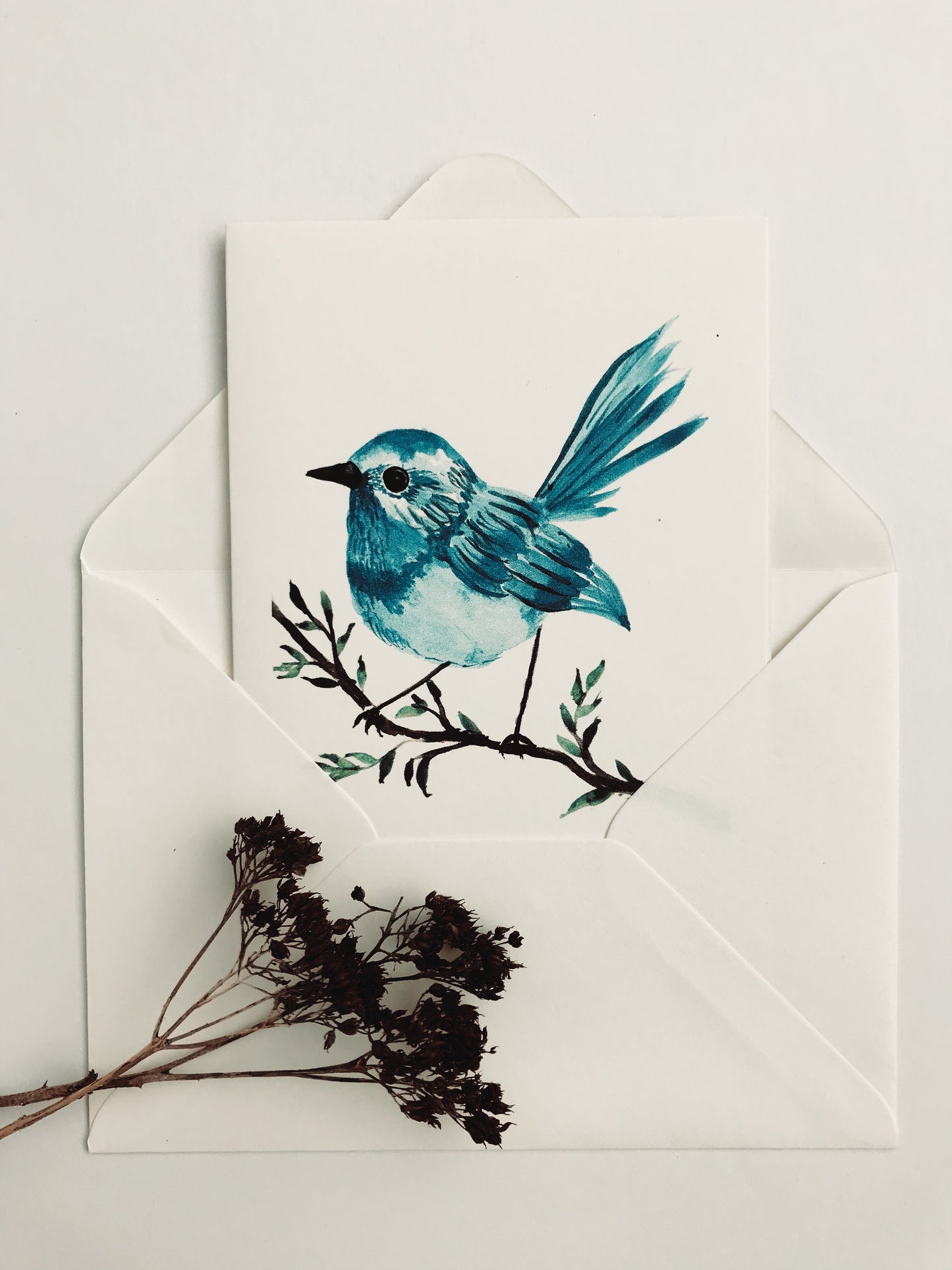 Blue Bird - Greetings card