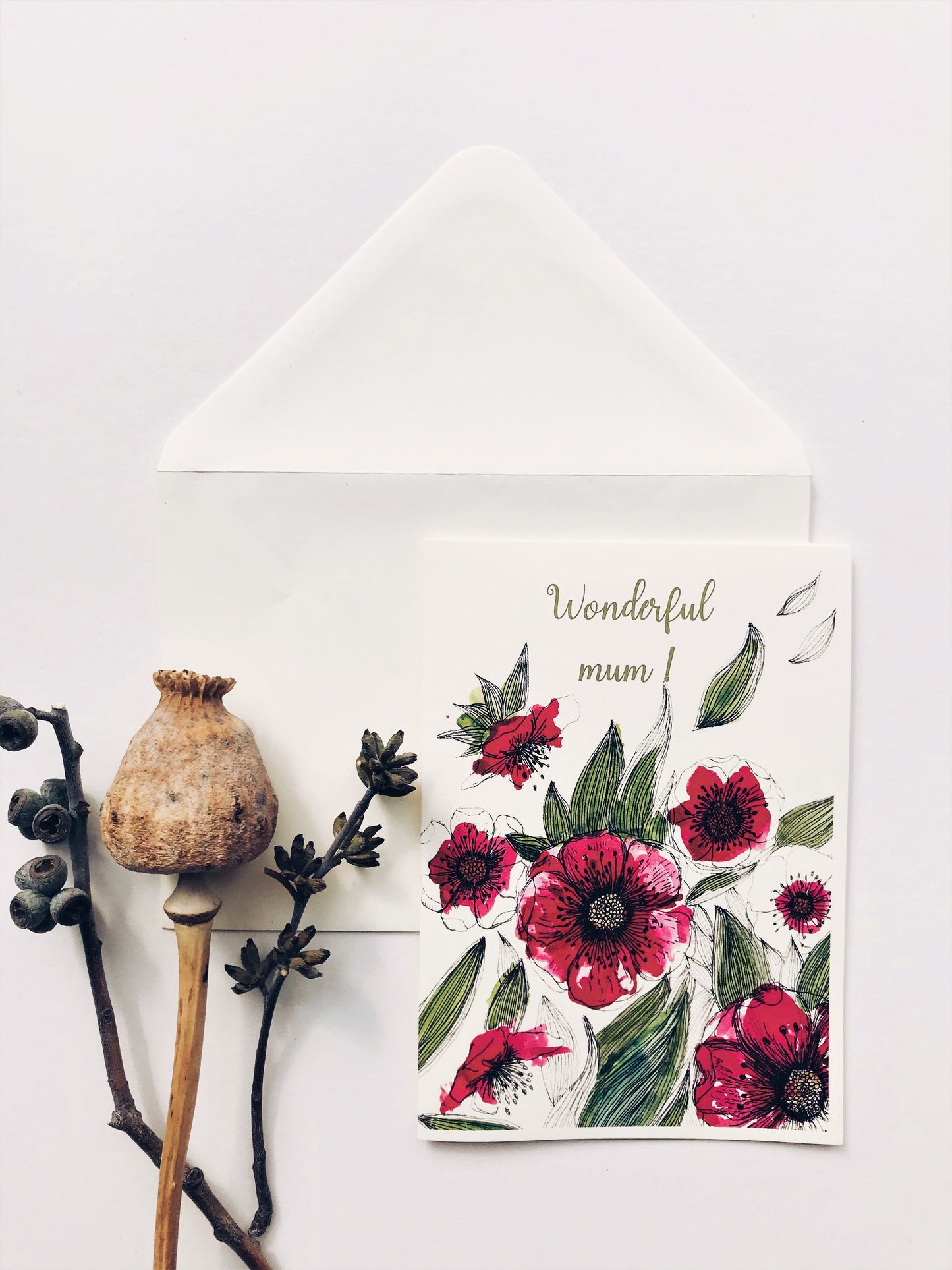 Wonderful Mum - Greetings Card
