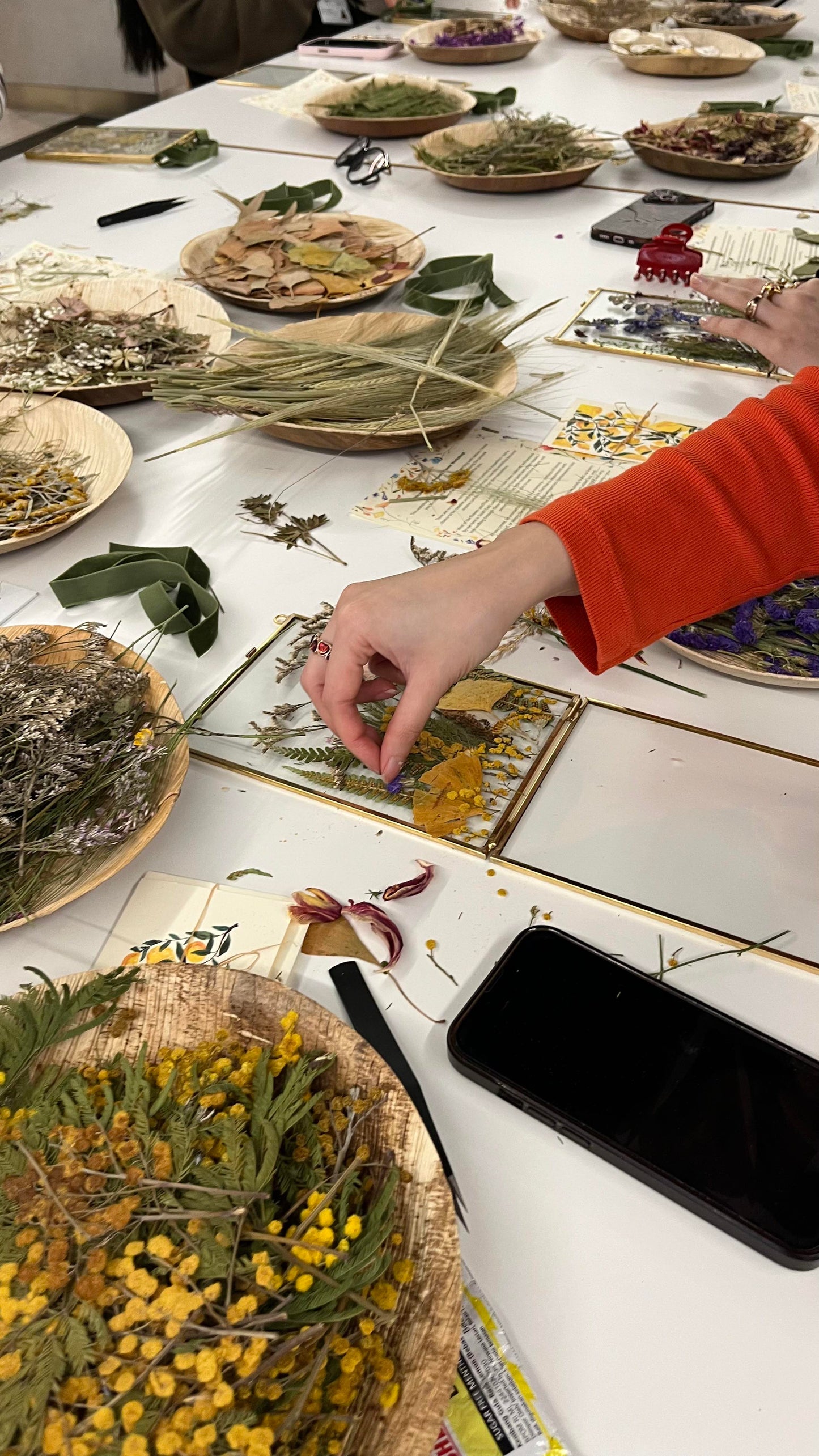 Dried Pressed Flower Frame Workshop at Springbank Studio SE13 6SS