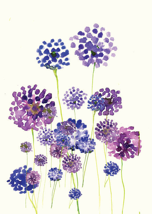 Allium card - Greetings Card