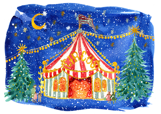 A Magical Christmas Show Greeting Card | Festive and Local Design | Maria Zvaric Illustration