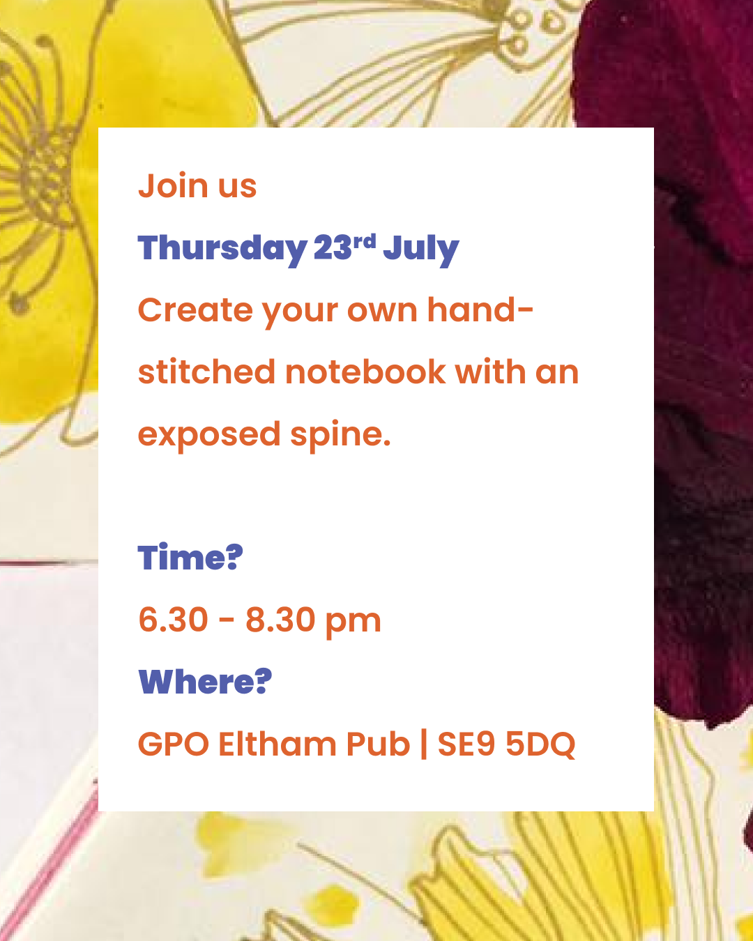 Bookbinding Workshop: Make Your Own A6 Notebook