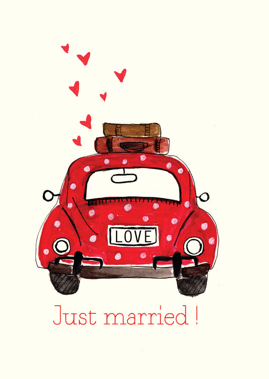 Just Married - Greetings Card