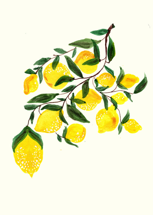 Lemons - Greetings Card