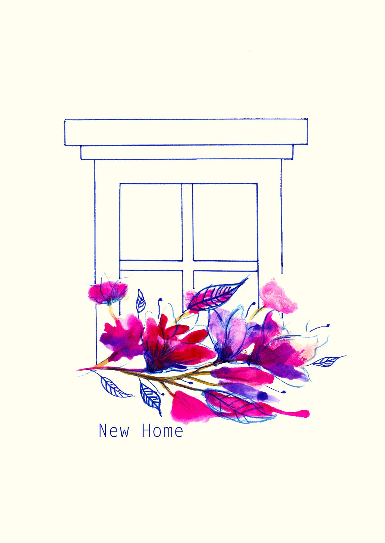 New Home - Greetings Card