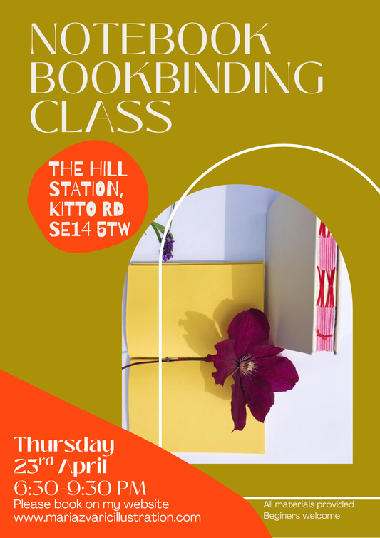 Notebook Bookbinding Class Make your own notebook in this bookbinding workshop in London!