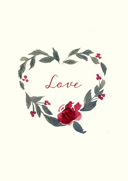 Love 2 - Greetings Card